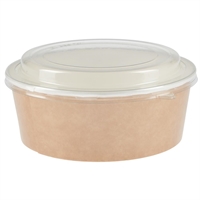 Colpac Recyclable Kraft Salad Pots With Lid (150 Pack)