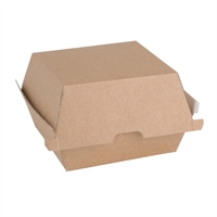Fiesta Compostable Kraft Burger Boxes