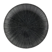 Churchill Studio Prints Agano Coupe Plates Black 165mm (12 Pack)