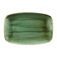 Churchill Stonecast No. 8 Oblong Chefs Plates 300 x 199mm Samphire Green (6 Pack)