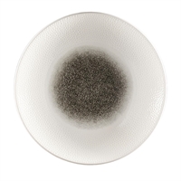 Churchill Isla Centre Print Deep Coupe Plates Quartz Black 281mm (12 Pack)