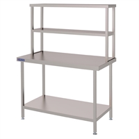 Vogue Stainless Steel Wall Table Welded with Double Gantry 700(D)mm
