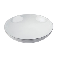 Olympia Raw Recycled Clay Coupe Bowls White 230mm (6 Pack)