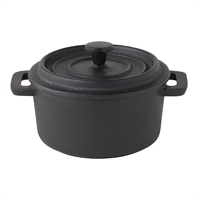 Utopia Pot Staub Round Black 100mm (6 Pack)