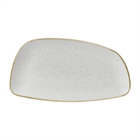 Churchill Stonecast Oval Plates Barley White 349x171mm (6 Pack)