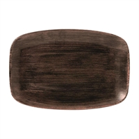 Churchill Stonecast Patina Oblong Plates Iron Black 305x198mm (6 Pack)