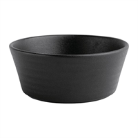 Olympia Cavolo Textured Black Flat Round Bowl - 140mm (Box 6)