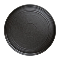 Olympia Cavolo Textured Black Flat Round Plate - 270mm 10 2/3" (Box 4)