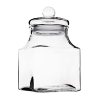 Olympia glazen voorraadpot vierkant 2,9Ltr