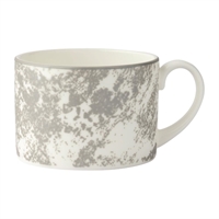 Royal Crown Derby Crushed Velvet Grey Charnwood Cups 220ml (6 Pack)