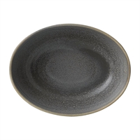 Dudson Evo Granite Deep Oval Bowls Grey 216x162mm (6 Pack)