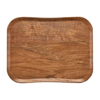Plateau polyester Century aspect naturel bois Cambro olivier marron 330 x 430mm