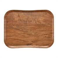 Plateau polyester Century aspect naturel bois Cambro olivier marron 360 x 460mm