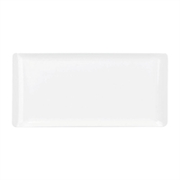 Churchill Melamine Rectangular Trays White 300x145mm (4 Pack)