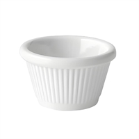Utopia Fluted Ramekins White 30ml (12 Pack)