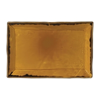 Dudson Harvest Rectangular Trays Mustard 345x233mm (6 Pack)