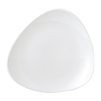 Churchill Vellum Triangle Plates White 265mm (12 Pack)