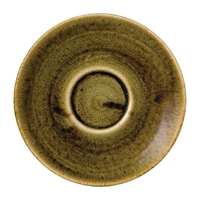 Stonecast Plume Olive Espresso Saucers 4 1/2 " (12 Pack)