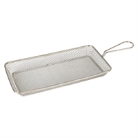Moda Brooklyn Rectangular Food Baskets Stainless Steel 260mm (6 Pack)