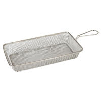 Moda Brooklyn Deep Rectangular Food Baskets Stainless Steel 260mm (6 Pack)
