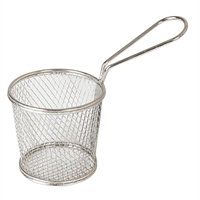Moda Brooklyn Round Food Baskets Stainless Steel 80mm (6 Pack)
