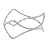 Ryner Spiral Riser Display Stand Silver 100mm (6 Pack)