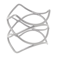 Ryner Spiral Riser Display Stand Silver 200mm