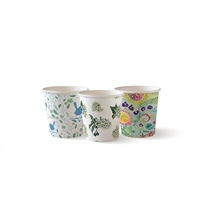 BioPak Art Series Hot BioCups Single Wall 120ml / 4oz (2000 Pack)