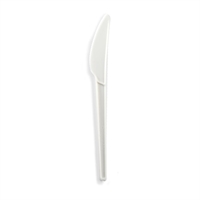 BioPak Compostable PLA Knives White (Pack of 1000)