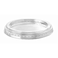BioPak PLA Flat Lids for BioPak BioCup Sauce Pots Clear 76mm (Pack of 1000)