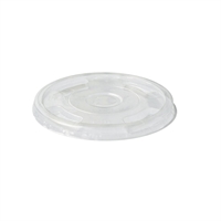 BioPak PLA Flat Lids for BioPak Cold BioCups Clear 96mm (Pack of 1000)