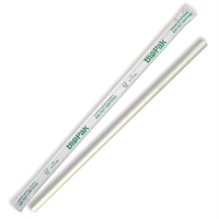 BioPak Individually Wrapped Compostable Paper Straws White (250 Pack)