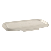 BioPak BioCane Lids for BioCane 750 & 1000ml Takeaway Base White (Pack of 500)