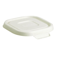 BioPak BioCane White Takeaway Lids to Suit 480 & 630ml Base (Box 600)