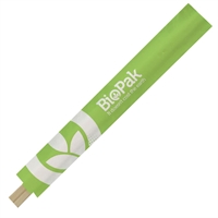 BioPak Individually Wrapped Wooden Chopsticks 210mm (100 Pack)