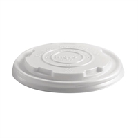 BioPak PLA Lids for BioPak BioBowl 250ml White (Pack of 1000)
