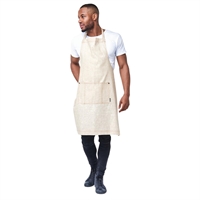 Urbanbar Clementine Linen Bib Apron Natural