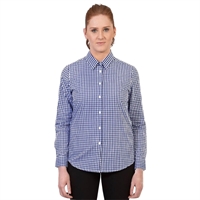Urbanbar Teddy Women's Gingham Shirt Cobalt