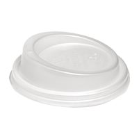 BioPak PLA Lids for BioPak BioCups 80mm White (Pack of 1000)
