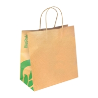 BioPak Kraft Paper Bags Large (250 Pack)