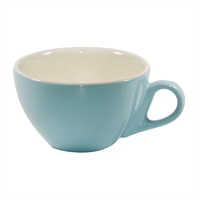Brew Cappuccino Cups Maya Blue/White 220ml (6 Pack)