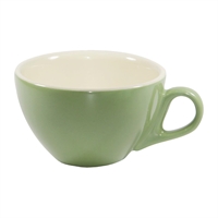 Brew Cappuccino Cups Sage/White 220ml (6 Pack)