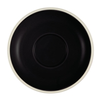 Brew Espresso Saucers Onyx/White 110mm (6 Pack)