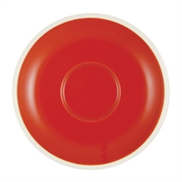 Brew Long Black/Cappuccino Saucers Chilli Red/White 140mm (6 Pack)