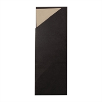 EcoSafe Cutlery Pouches with 2-Ply Bamboo Napkin Black (500 Pack)