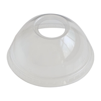 eGreen Tru Green rPET100% Dome Lid with Hole (1000 Pack)