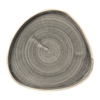 Churchill Stonecast Grey Triangle Walled Chefs Plates 260mm (6 Pack)