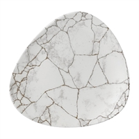 Churchill Studio Prints Kintsugi Agate Grey Lotus Plates 228mm (12 Pack)