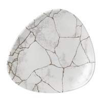 Churchill Studio Prints Kintsugi Agate Grey Lotus Plates 177mm (12 Pack)