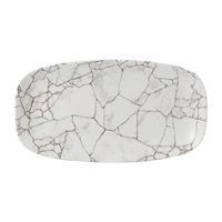 Churchill Studio Prints Kintsugi Chefs Oblong Plates Agate Grey 355x189mm (6 Pack)